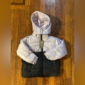 New Operation Warm Girls Lined Removable Hooded 2-Toned Coat Size 3T